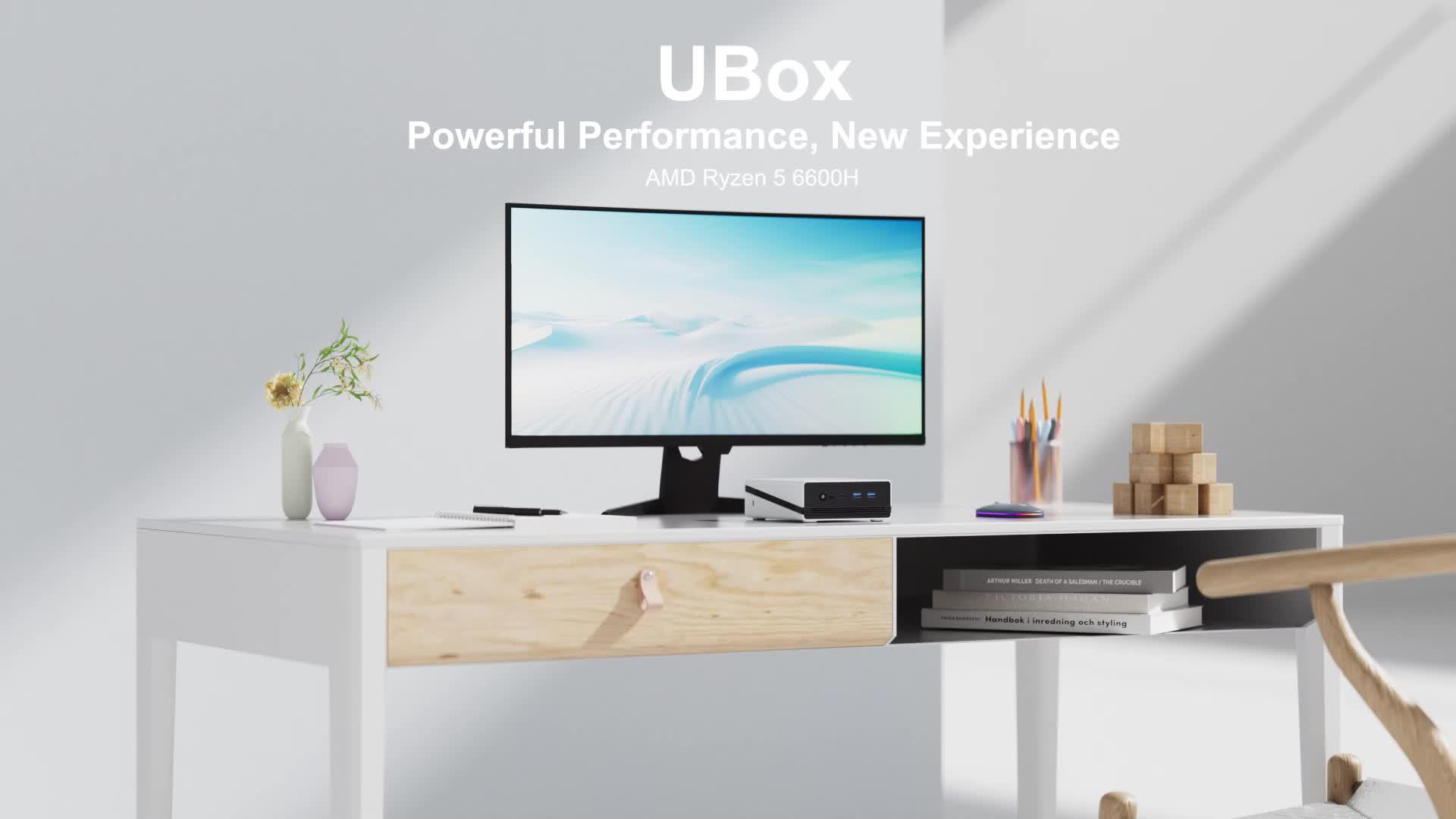 Мини-ПК Chuwi UBox (Ryzen 6600H/7430U Windows 11 16 ГБ ОЗУ 512 ГБ SSD)