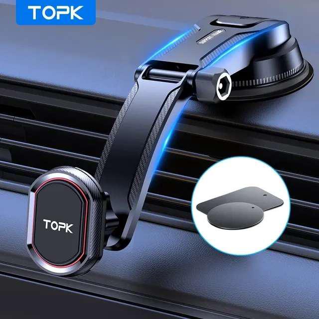 Магнитный автомобильный держатель для телефона TOPK