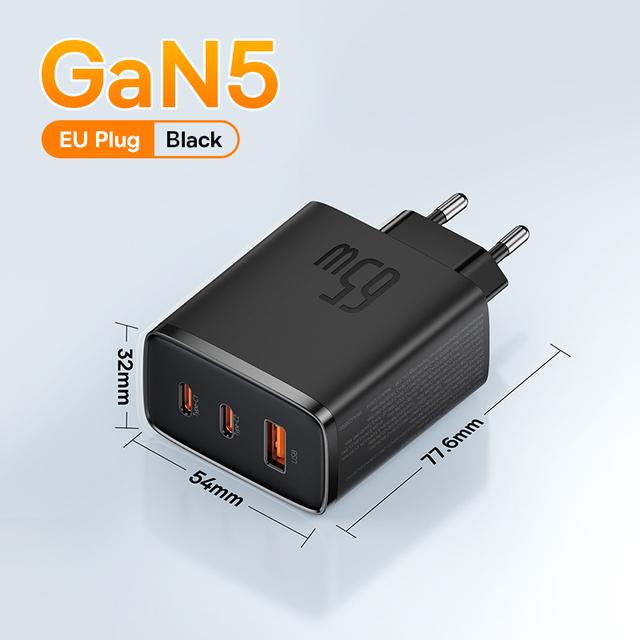 Зарядное устройство Baseus 65 Вт GaN