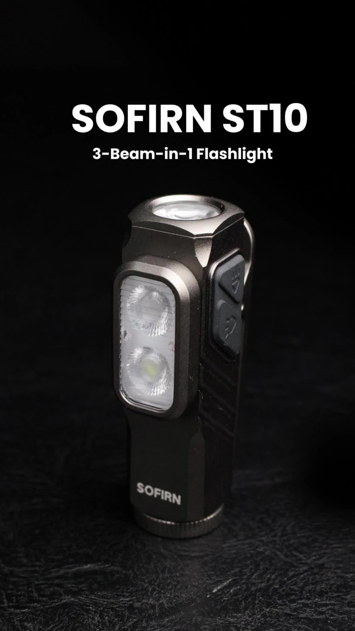 Карманный EDC фонарик SOFIRN Mini ST10, 1000LM