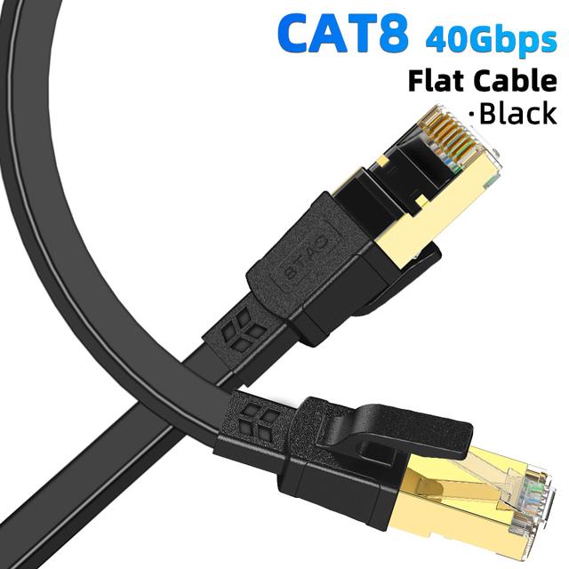 Кабель Ethernet CAT8 0.5м 40Gbps 2000MHz