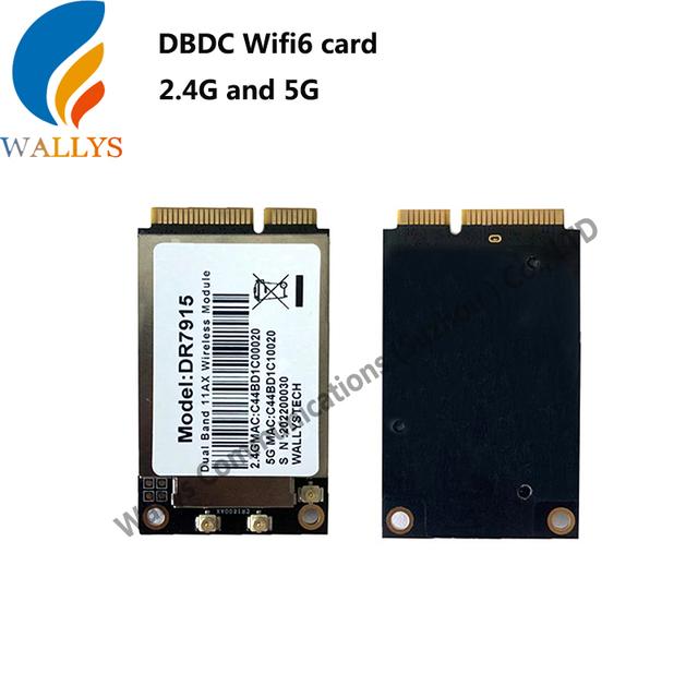 Модуль Wi-Fi Wallys DR7915 (MT7915+MT7975, поддержка DBDS, слот MiniPCI, Wi-Fi 6)