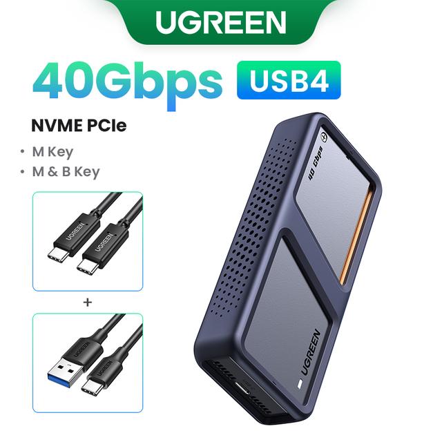 USB-C бокс для SSD UGREEN 40 Гбит/с NVMe SSD