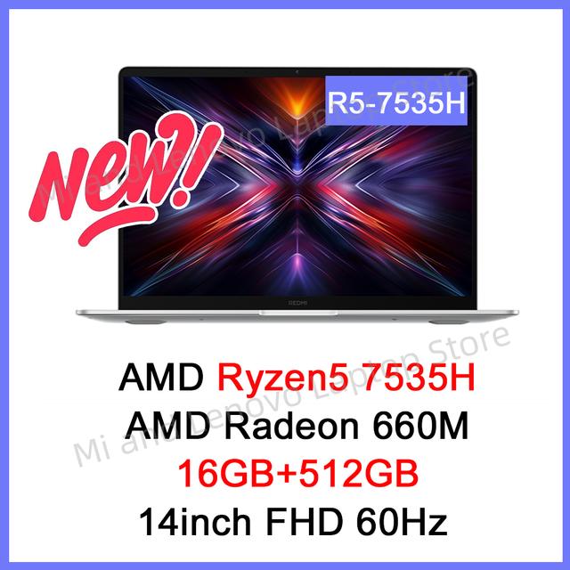 Ноутбук Redmi Book 14 2025, 14", ips fhd, 16/512ГБ, R5 7535H, Radeon 660m, Windows