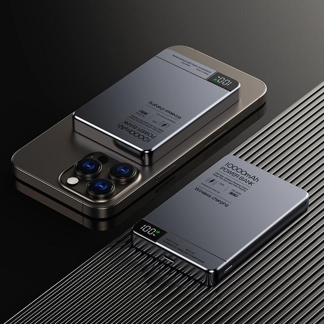 10000 мАч Power Bank Магнитное беспроводное зарядное устройство Qi PD20W Сверхбыстрая зарядка