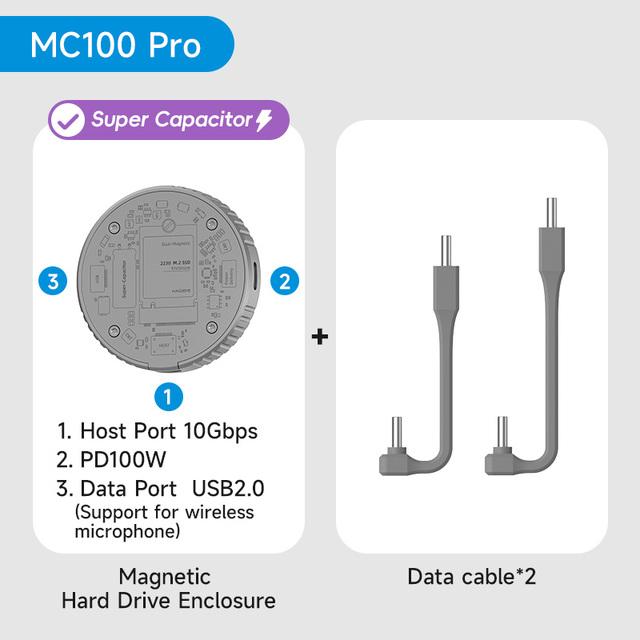 Корпус-адаптер Hagibis Magnetic MC100 для iPhone, iPad и Macbook (+ MC100 Pro за 2179₽)