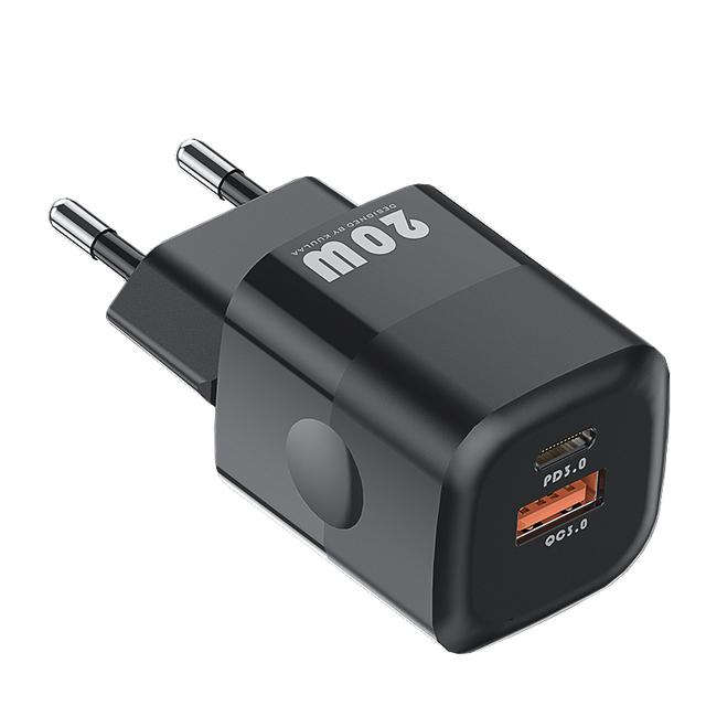 Зарядное устройство, KUULAA, 20Вт, Type-c, Usb-a.