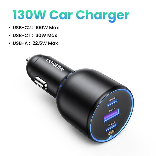 Автомобильное зарядное устройство UGREEN CD293 130W