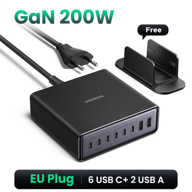 Зарядное устройство UGREEN 200 Вт GaN