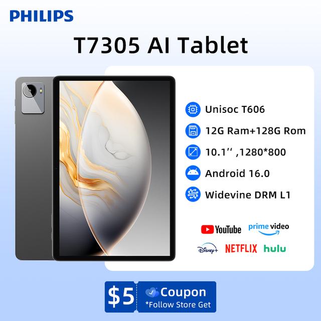 Планшет Philips, 10", 128МБ/4ГБ, Wi-Fi+4G, Android