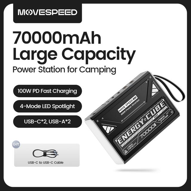 Внешний аккумулятор MOVESPEED 70000mAh 100W