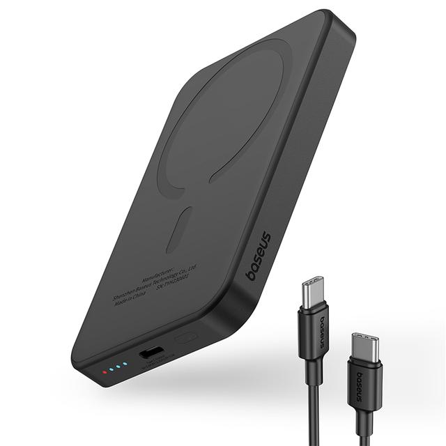 Беспроводной магнитный внешний аккумулятор Baseus Magnetic Mini Wireless Fast Charge Power Bank 5000mAh 20W