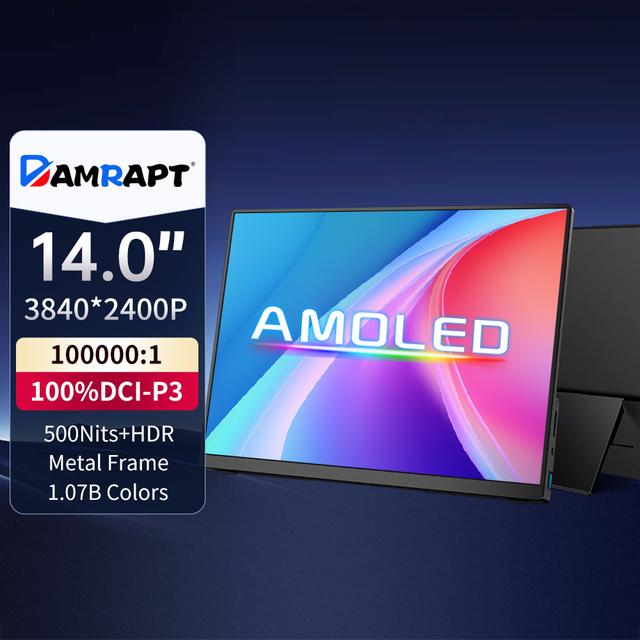 Монитор Damrapt 14'' 4K OLED 16:10 60 Hz (с купоном)