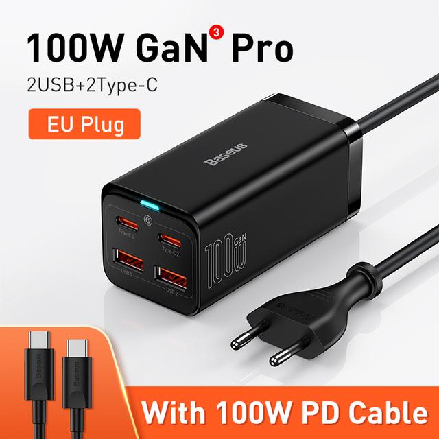 Зарядное устройство Baseus GaN3 pro 100Вт