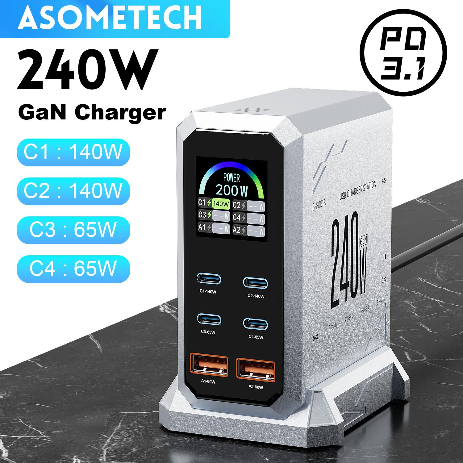 Сетевое зарядное устройство Asometech 240w